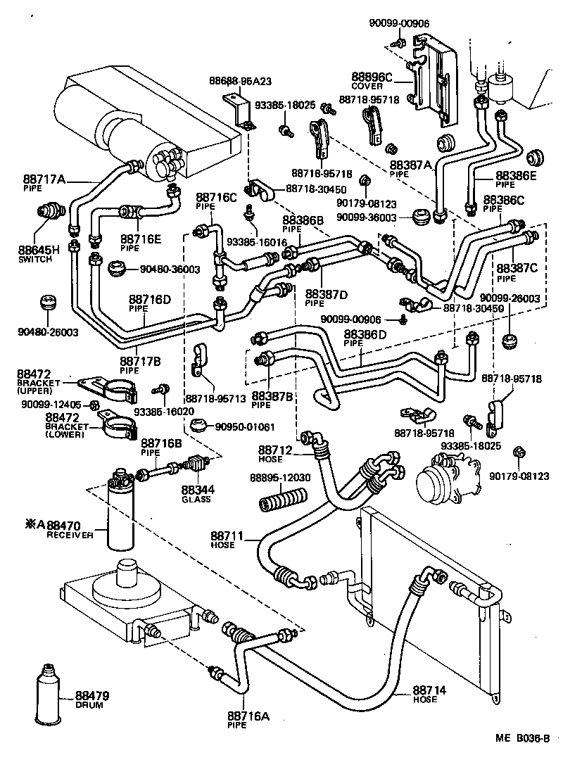  HIACE |  HEATING AIR CONDITIONING COOLER PIPING