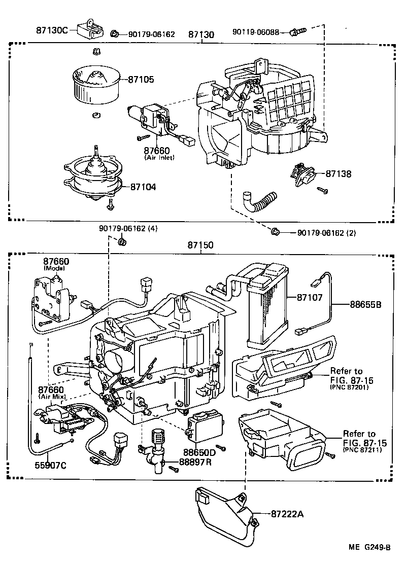  CELICA |  HEATING AIR CONDITIONING HEATER UNIT BLOWER