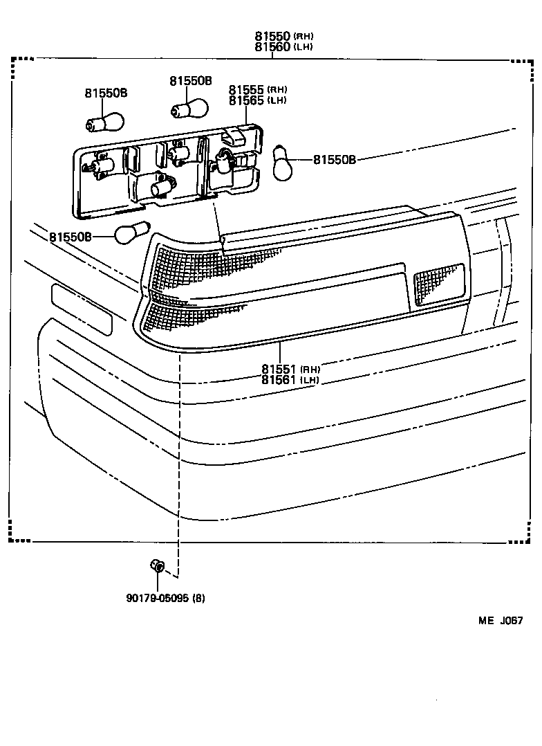  TERCEL |  REAR COMBINATION LAMP