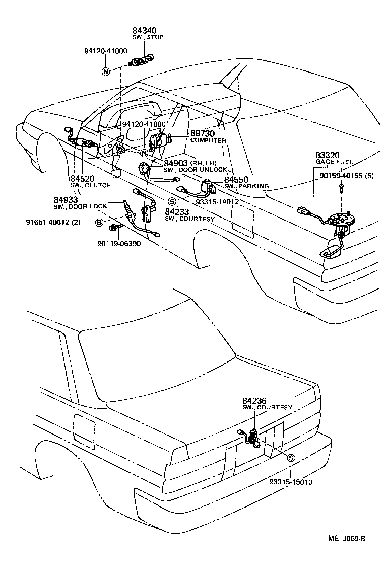  TERCEL |  SWITCH RELAY COMPUTER