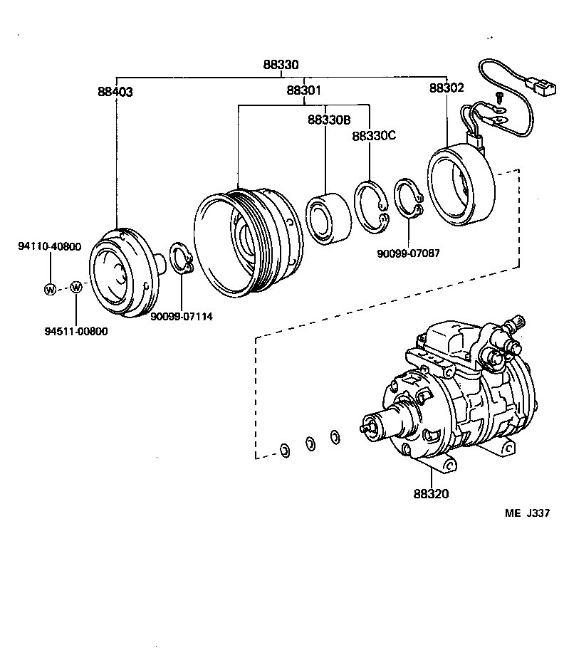  CELICA |  HEATING AIR CONDITIONING COMPRESSOR