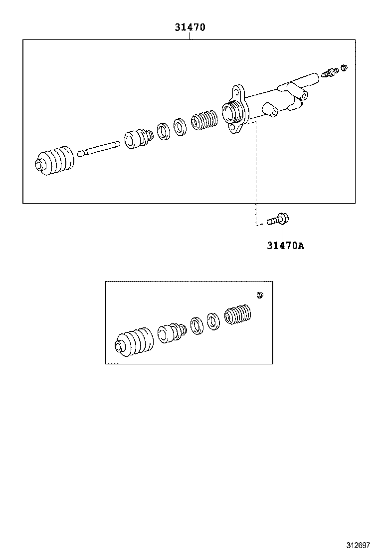  COASTER CHINA |  CLUTCH RELEASE CYLINDER