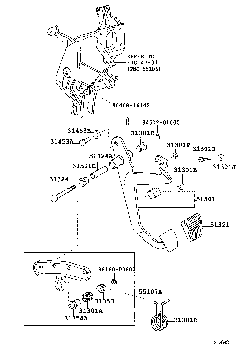  COASTER CHINA |  CLUTCH PEDAL FLEXIBLE HOSE