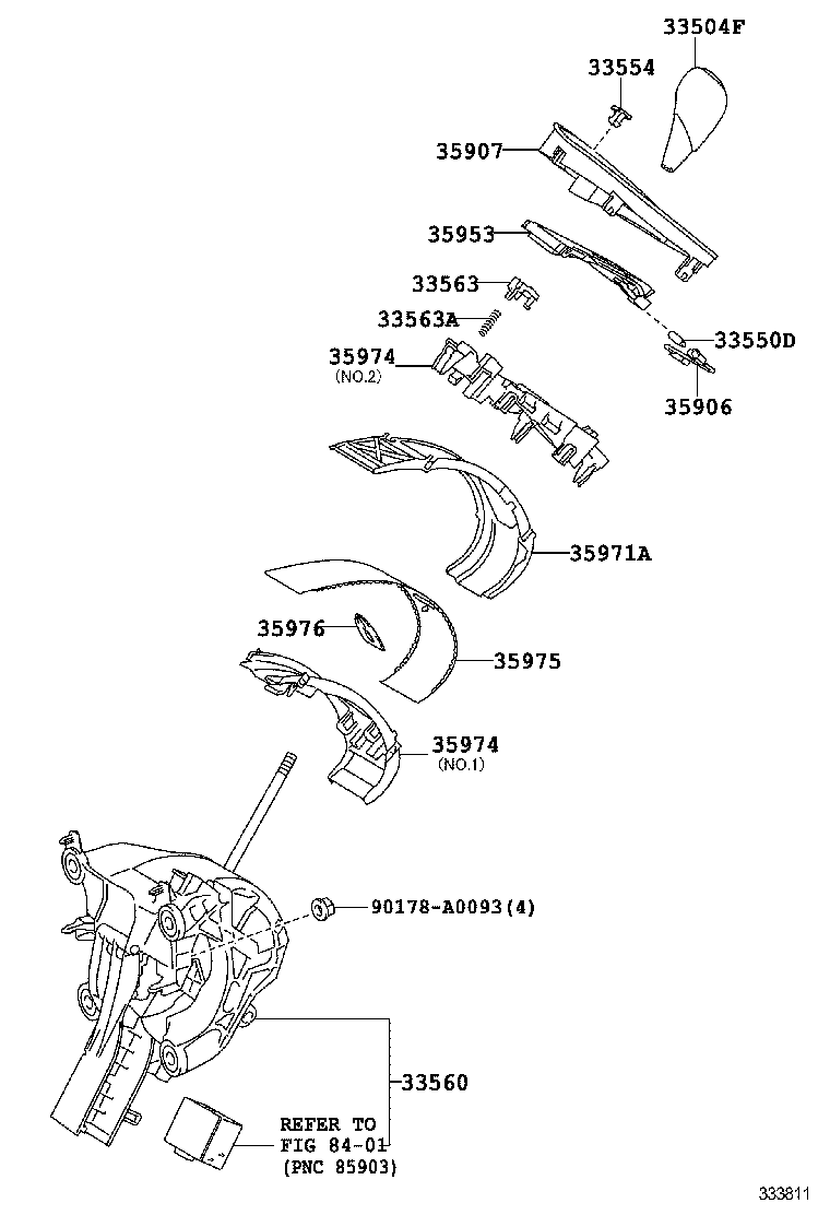  VENZA |  SHIFT LEVER RETAINER