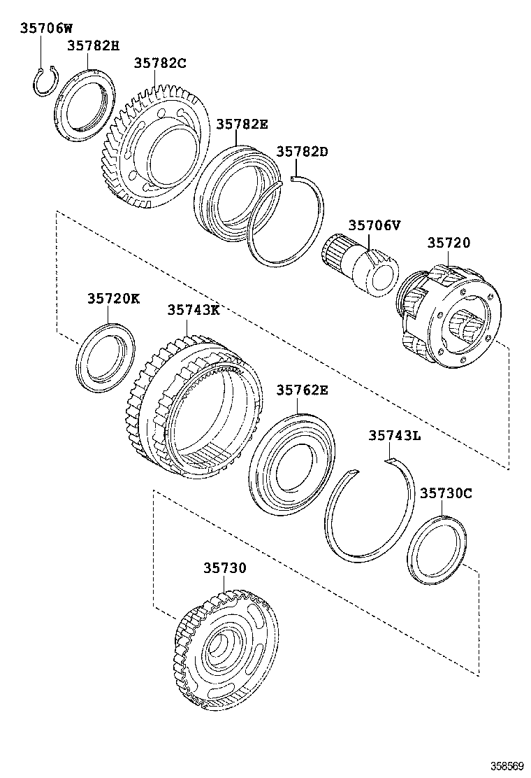  VENZA |  PLANETARY GEAR REVERSE PISTON COUNTER GEAR ATM