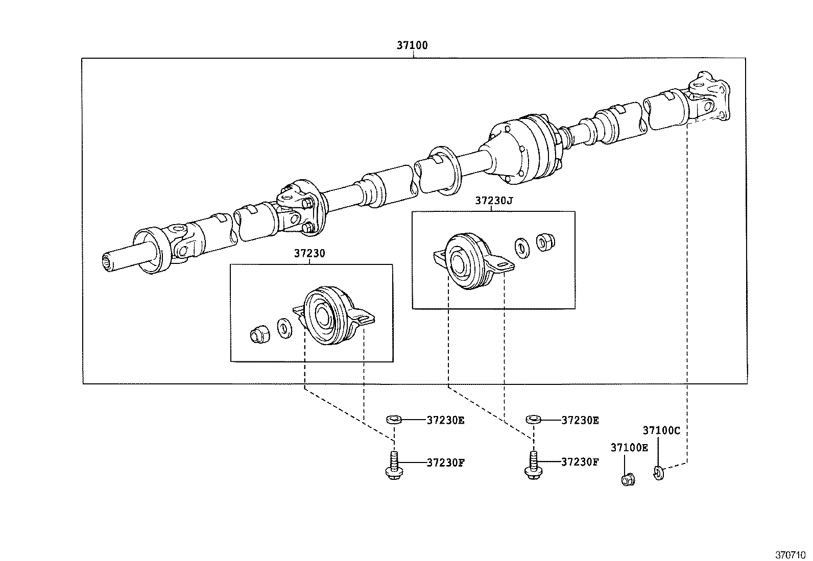  VENZA |  PROPELLER SHAFT UNIVERSAL JOINT