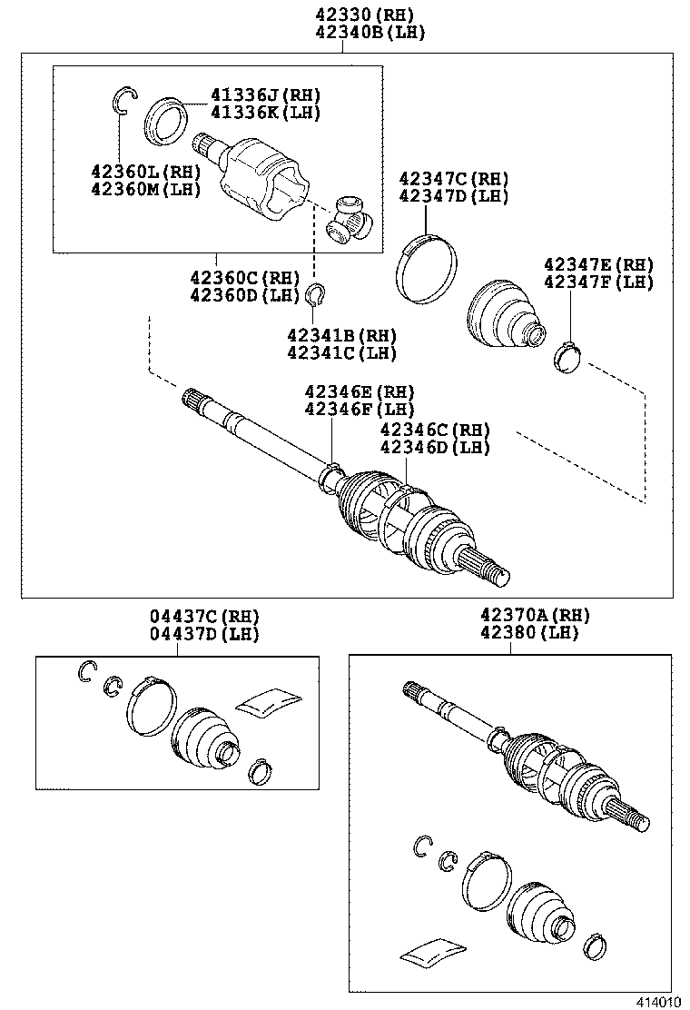  RAV4 CHINA |  REAR AXLE SHAFT HUB