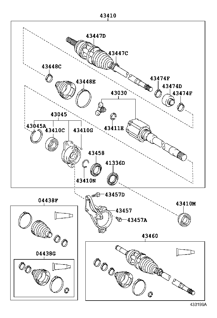  COROLLA S AMERICA |  FRONT DRIVE SHAFT