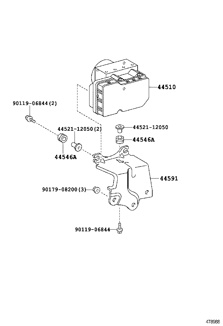  RAV4 CHINA |  BRAKE TUBE CLAMP