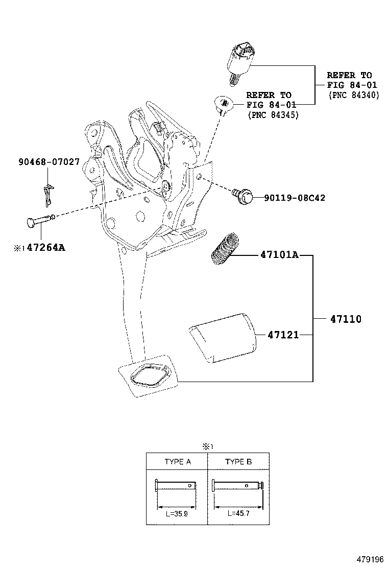  NOAH |  BRAKE PEDAL BRACKET