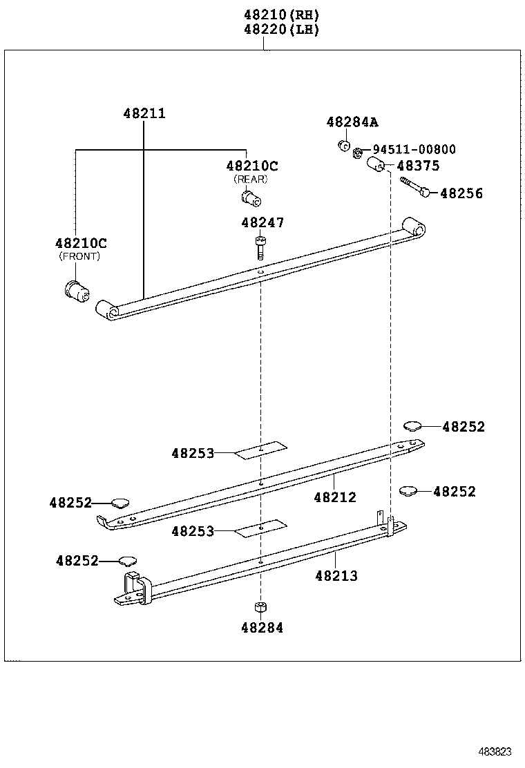  COASTER CHINA |  REAR SPRING SHOCK ABSORBER