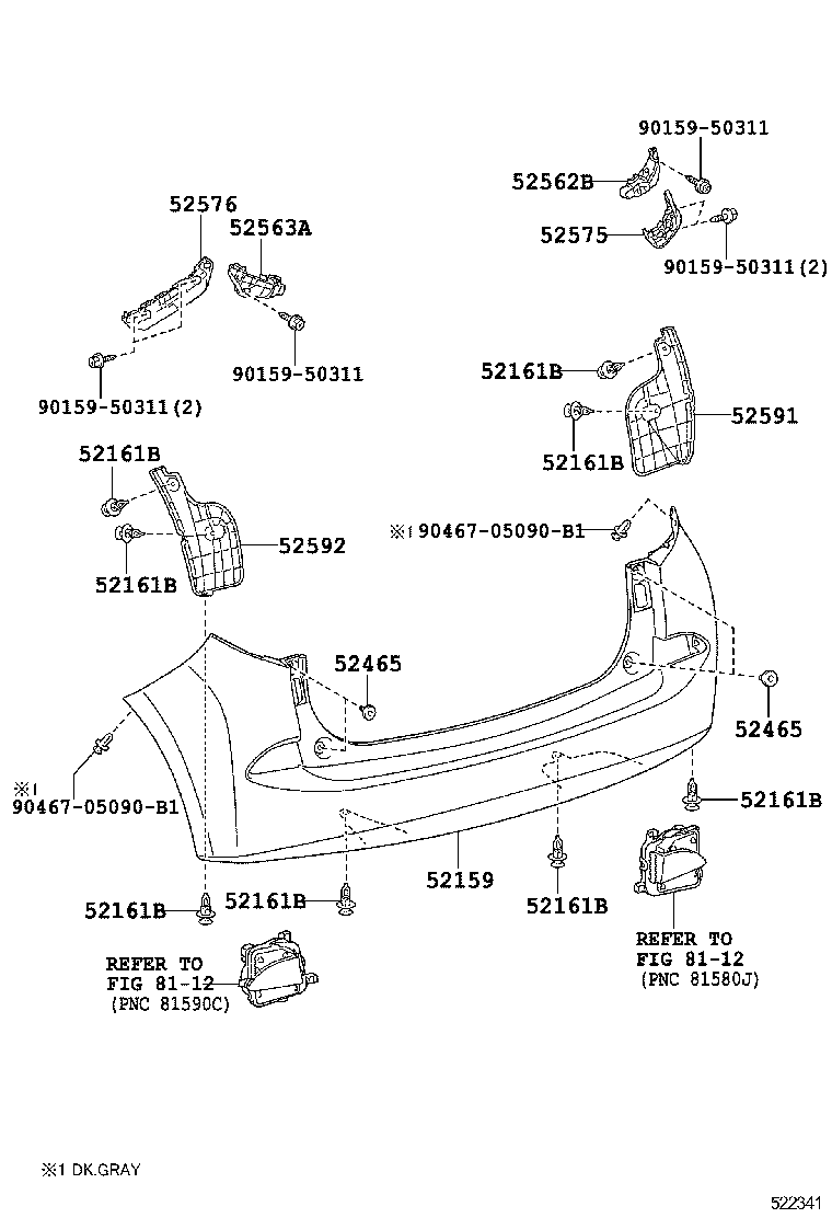  RACTIS |  REAR BUMPER BUMPER STAY