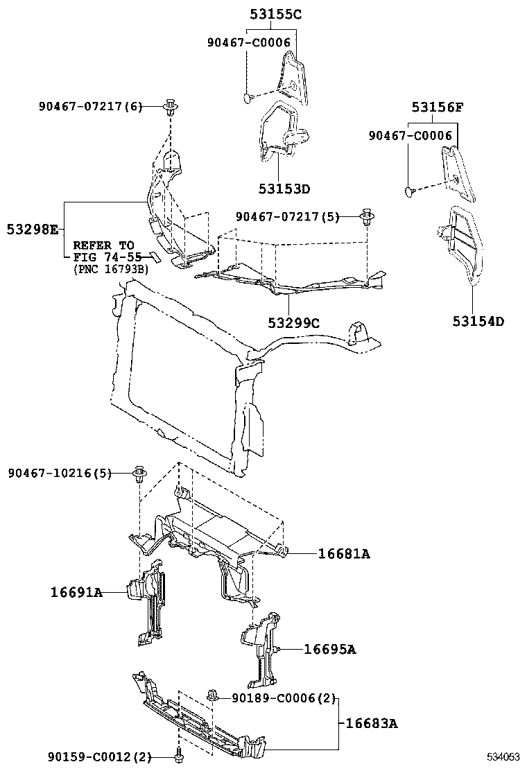  RAV4 CHINA |  FRONT FENDER APRON DASH PANEL