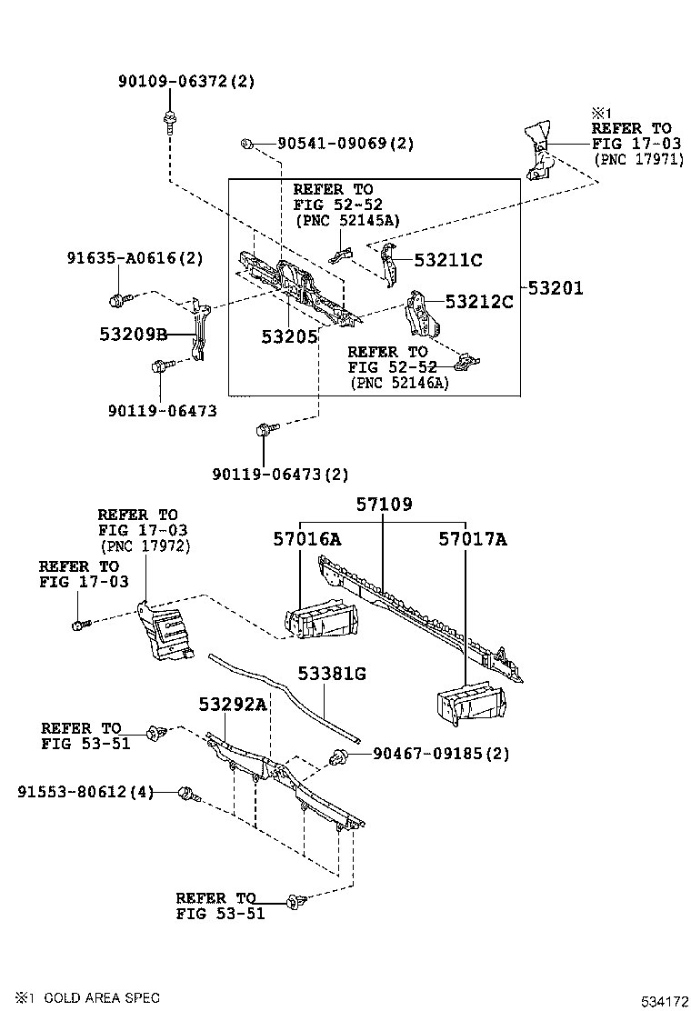  HIACE |  FRONT FENDER APRON DASH PANEL