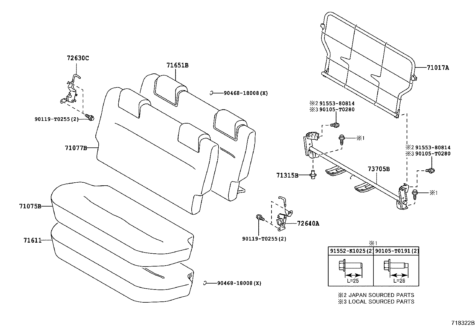  ETIOS LIVA CROSS |  REAR SEAT SEAT TRACK