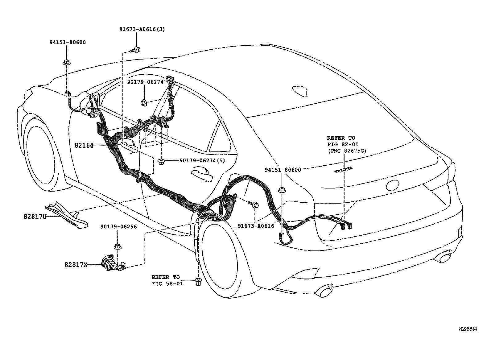  IS250 350 300H |  WIRING CLAMP