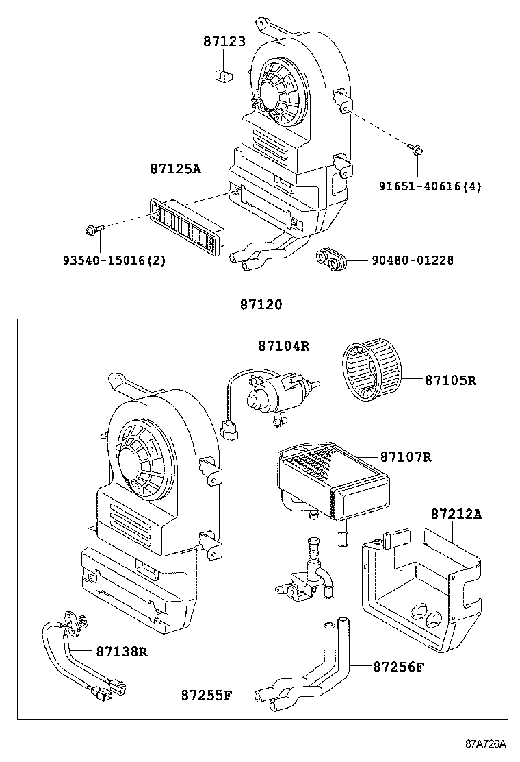  LAND CRUISER 70 |  HEATING AIR CONDITIONING HEATER UNIT BLOWER