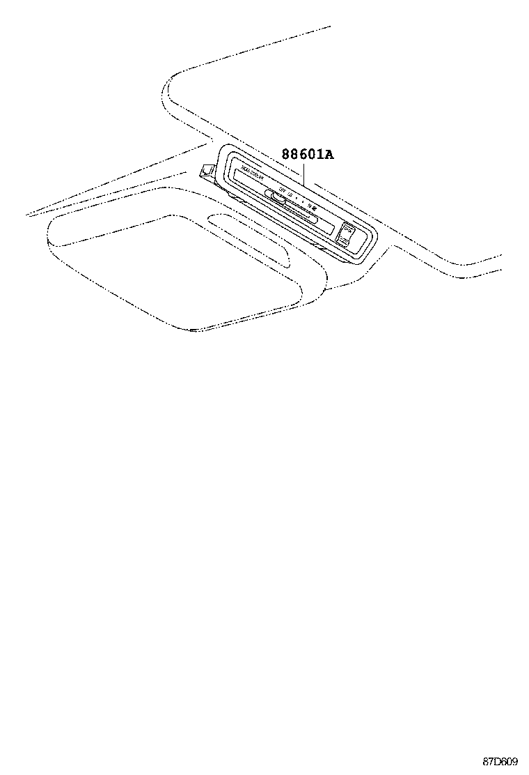  PREVIA |  HEATING AIR CONDITIONING CONTROL AIR DUCT