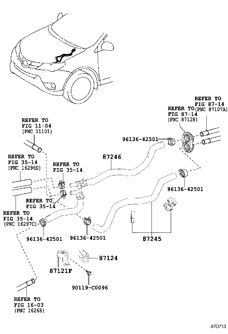  RAV4 CHINA |  HEATING AIR CONDITIONING WATER PIPING