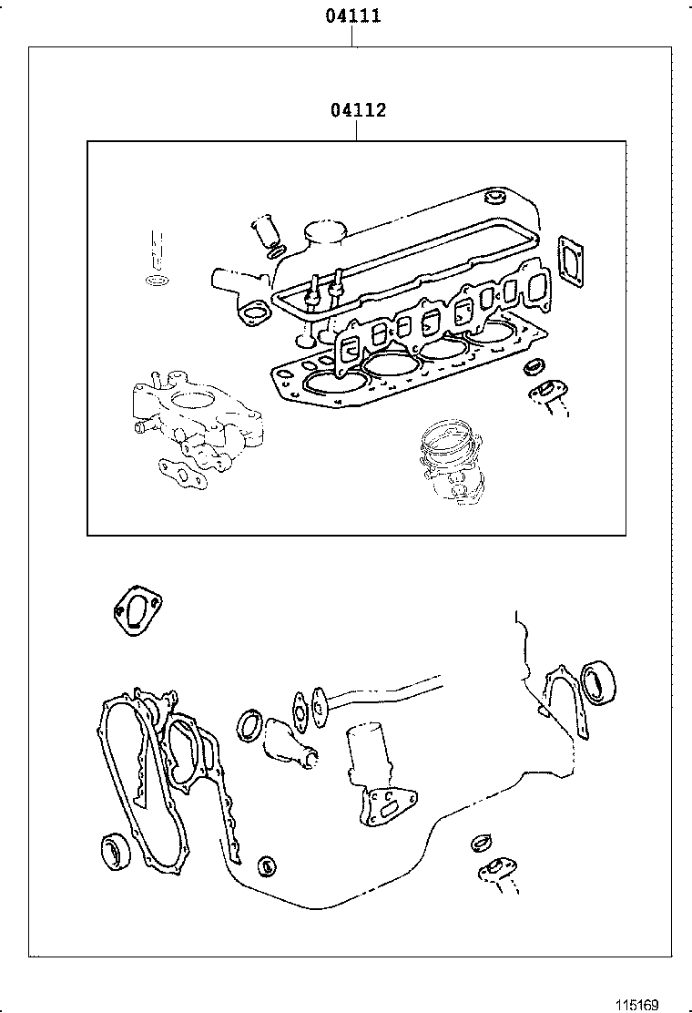  CROWN COMFORT |  ENGINE OVERHAUL GASKET KIT