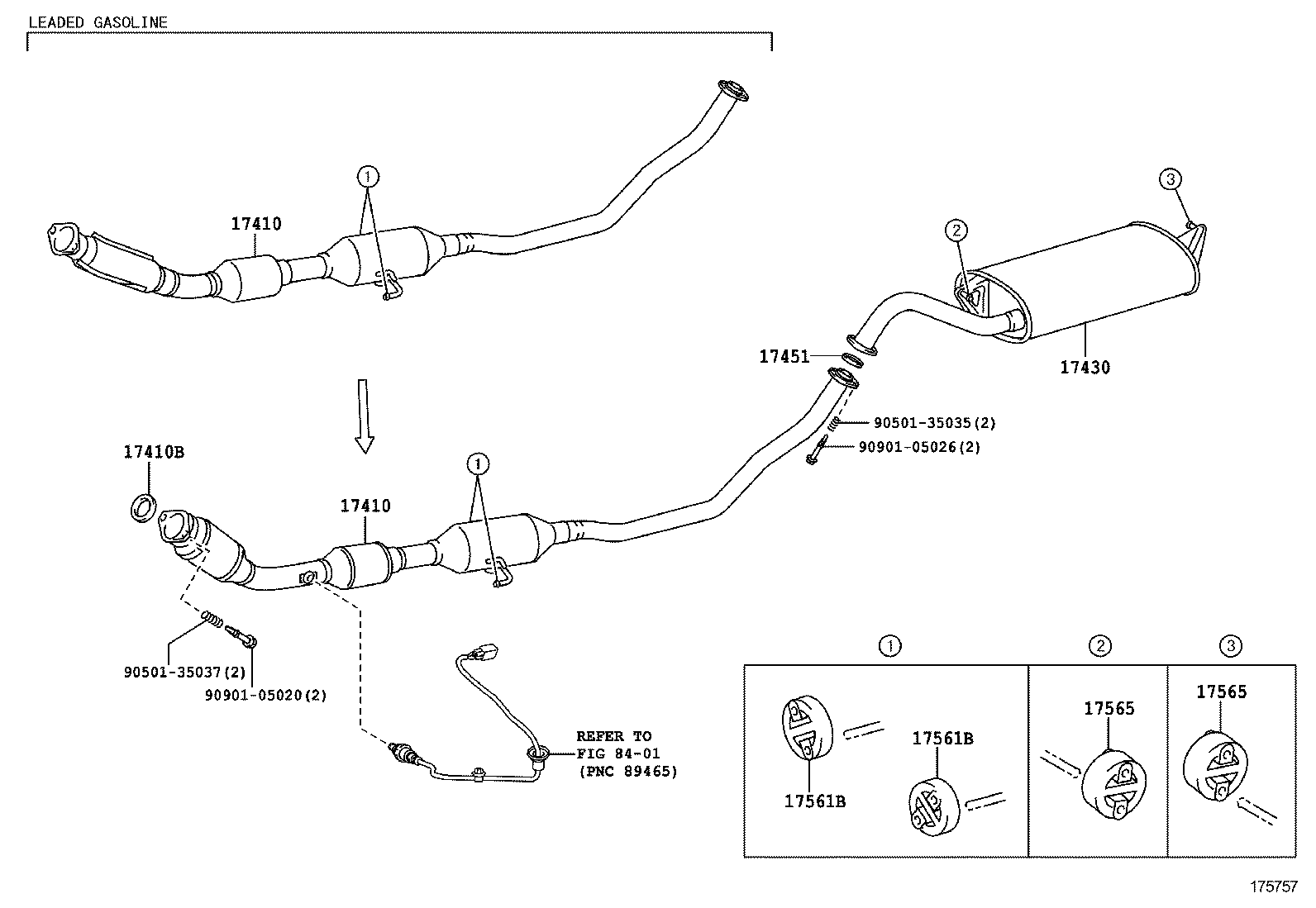  COROLLA |  EXHAUST PIPE