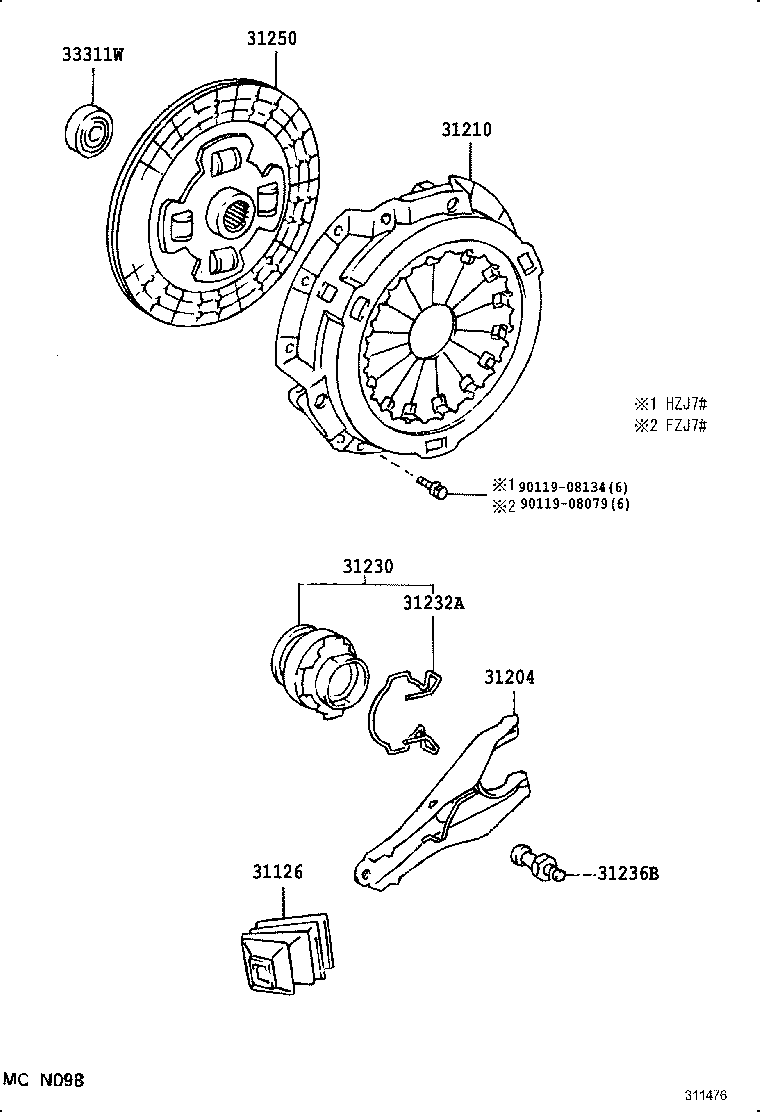  LAND CRUISER 70 |  CLUTCH RELEASE FORK