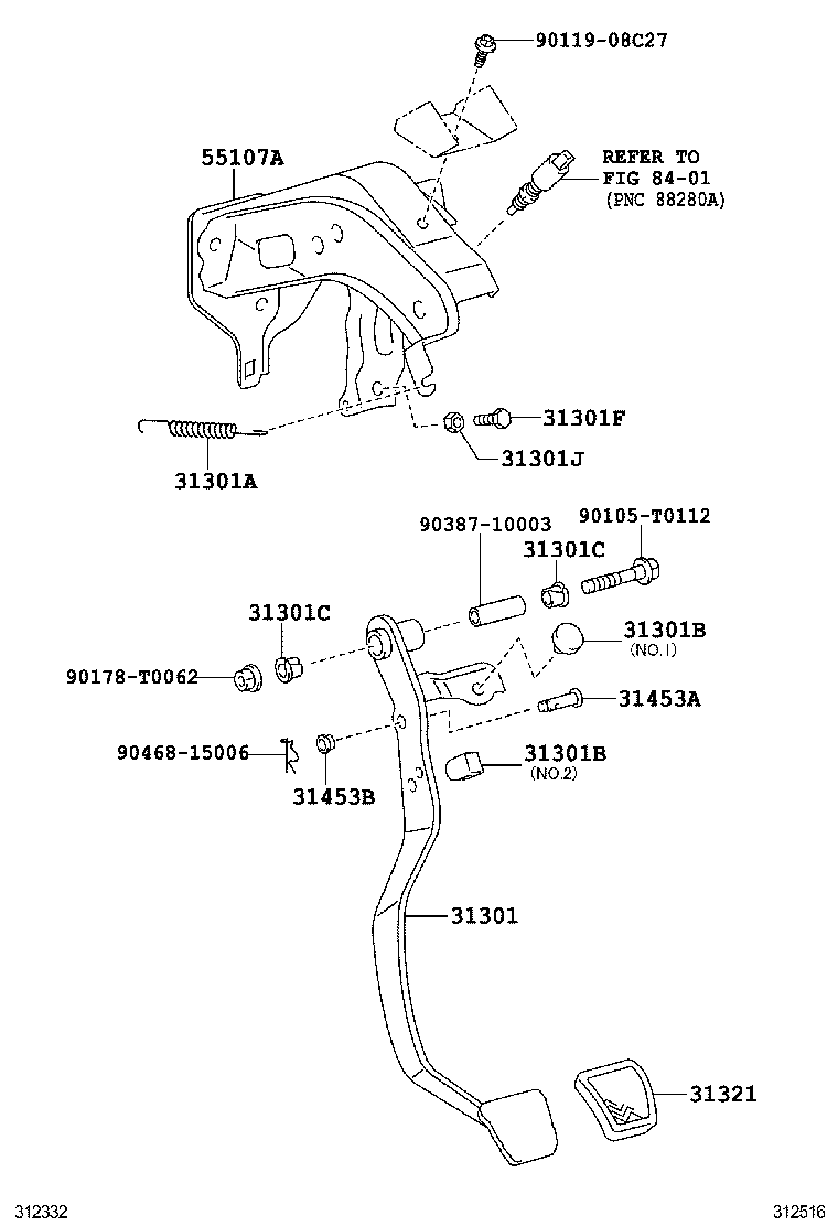  HILUX |  CLUTCH PEDAL FLEXIBLE HOSE