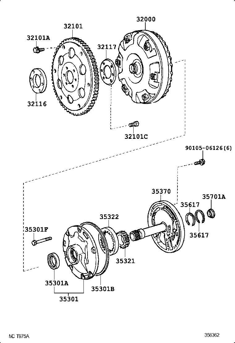  CROWN COMFORT |  TORQUE CONVERTER FRONT OIL PUMP CHAIN ATM