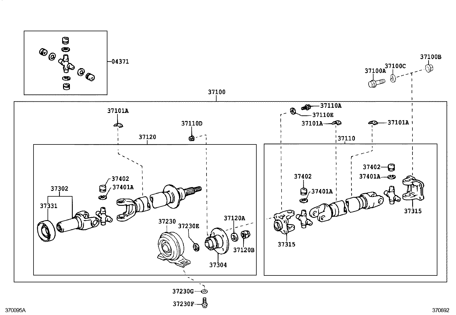  CROWN COMFORT |  PROPELLER SHAFT UNIVERSAL JOINT