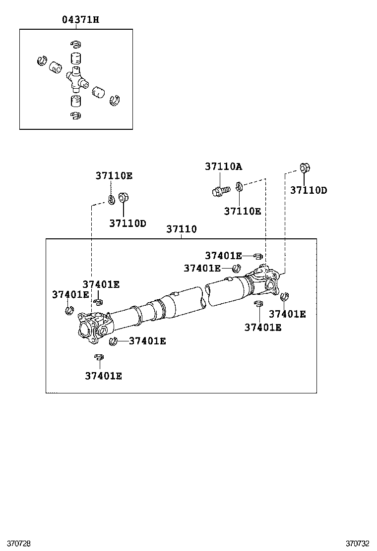  4RUNNER |  PROPELLER SHAFT UNIVERSAL JOINT