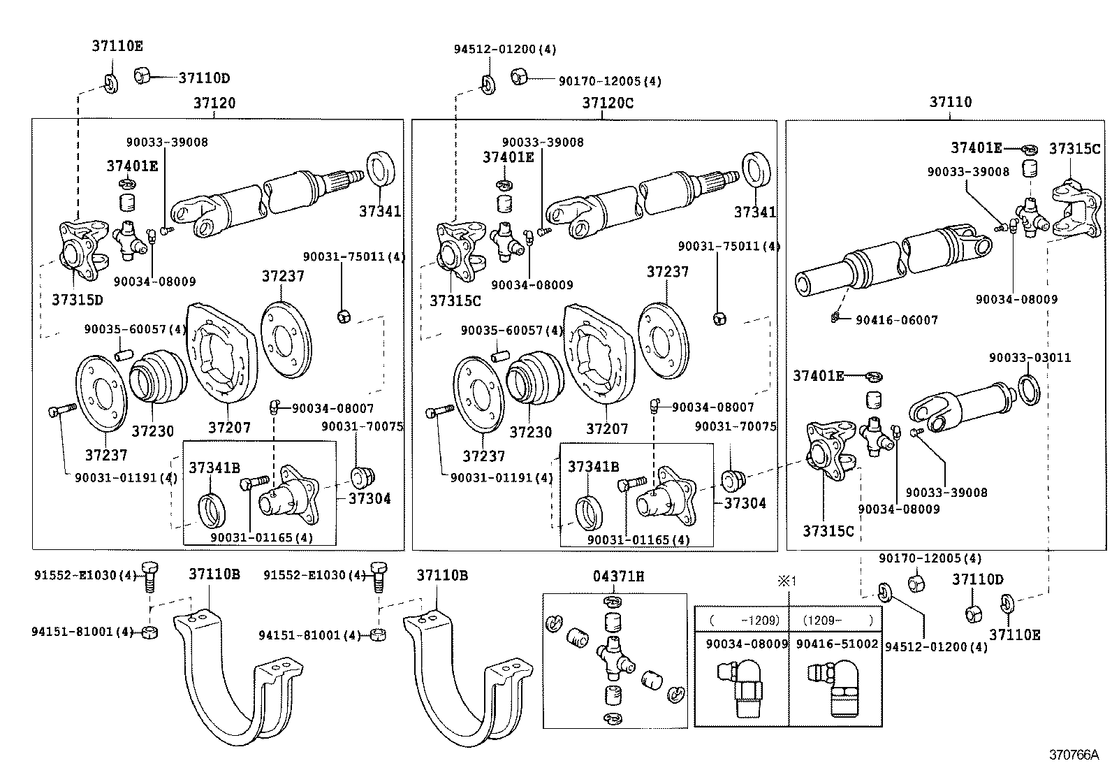  DYNA |  PROPELLER SHAFT UNIVERSAL JOINT