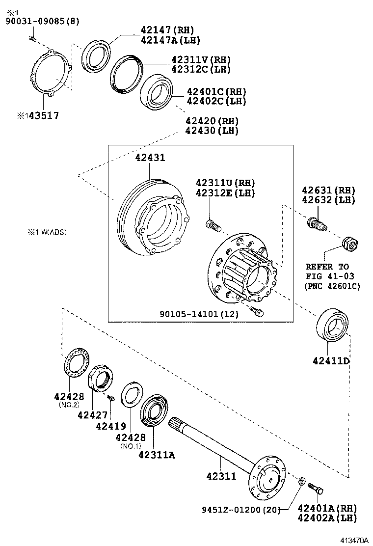  DYNA |  REAR AXLE SHAFT HUB