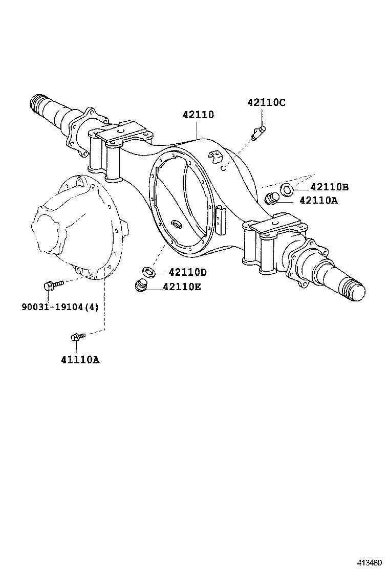  DYNA |  REAR AXLE HOUSING DIFFERENTIAL