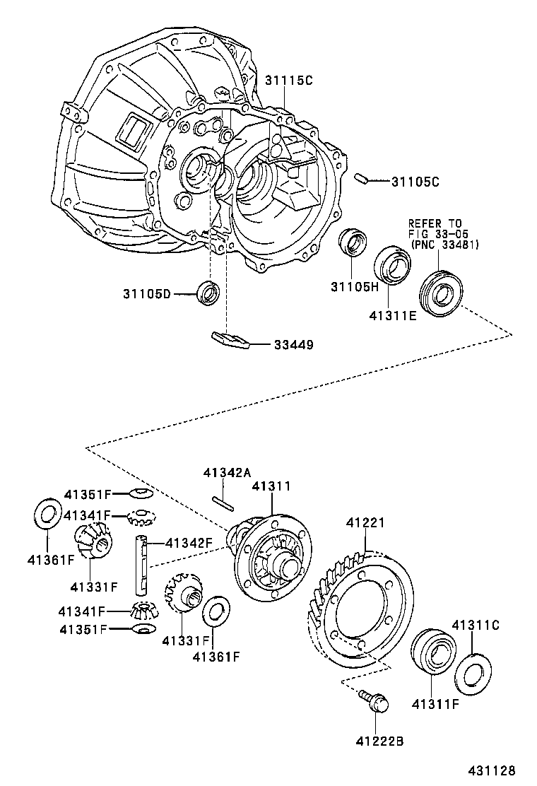  VIOS SOLUNA VIOS |  FRONT AXLE HOUSING DIFFERENTIAL