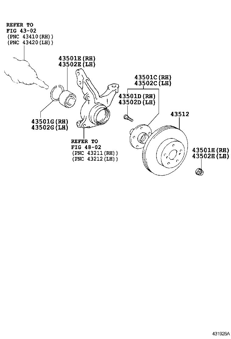  COROLLA |  FRONT AXLE HUB