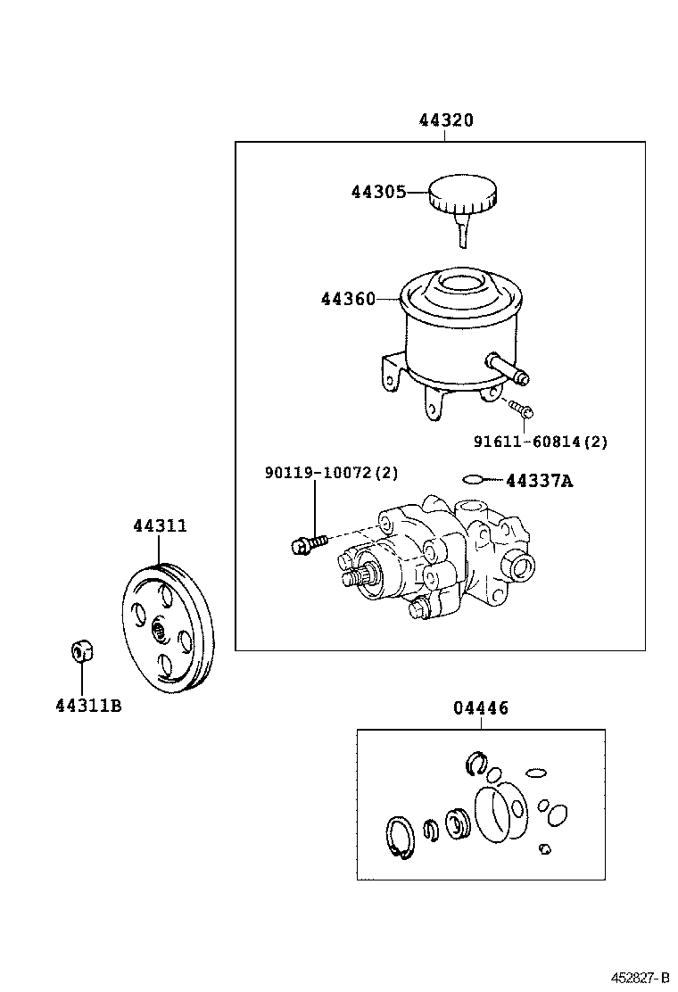  CROWN COMFORT |  VANE PUMP RESERVOIR POWER STEERING