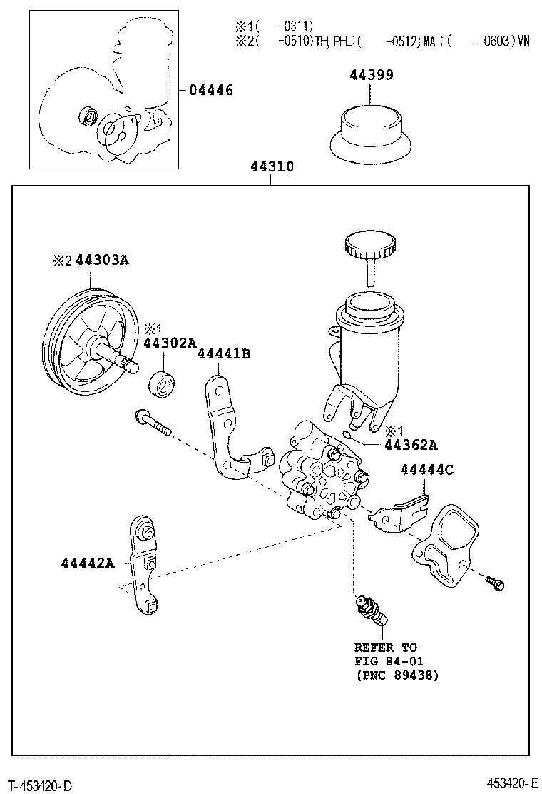  VIOS SOLUNA VIOS |  VANE PUMP RESERVOIR POWER STEERING