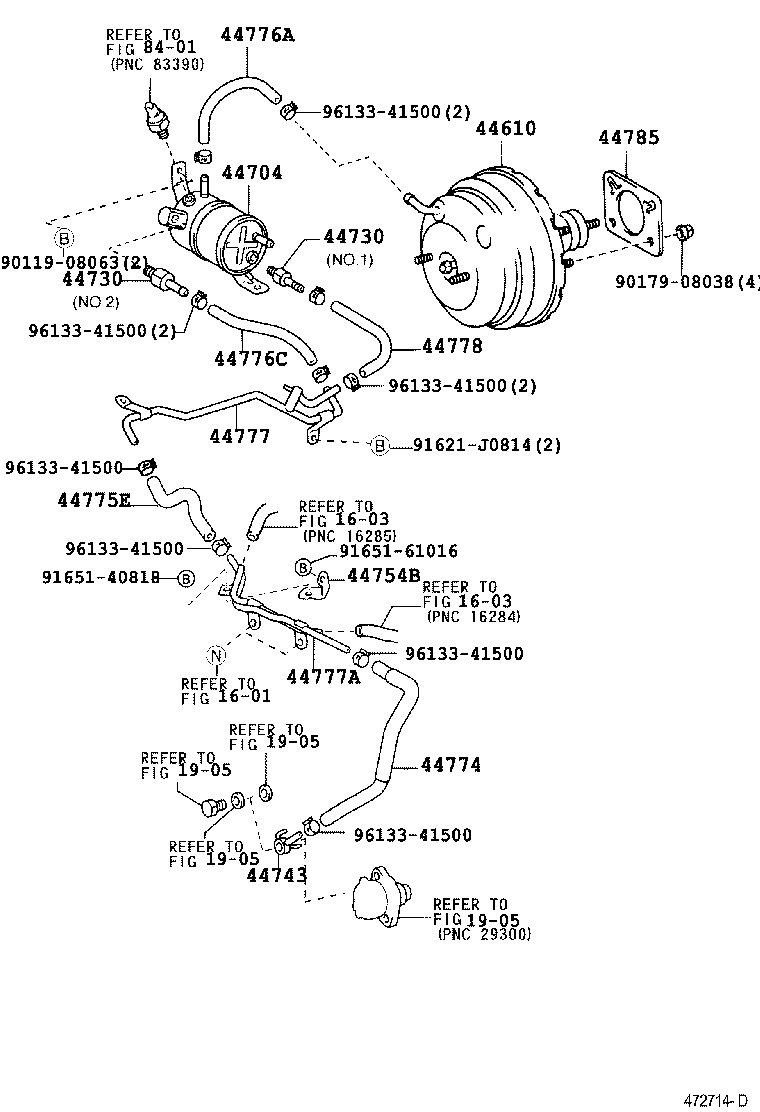  LAND CRUISER 70 |  BRAKE BOOSTER VACUUM TUBE