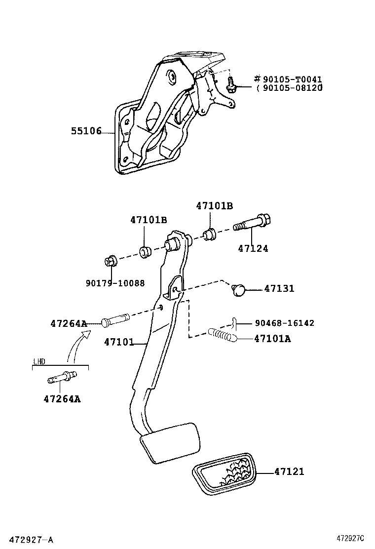  VIOS SOLUNA VIOS |  BRAKE PEDAL BRACKET