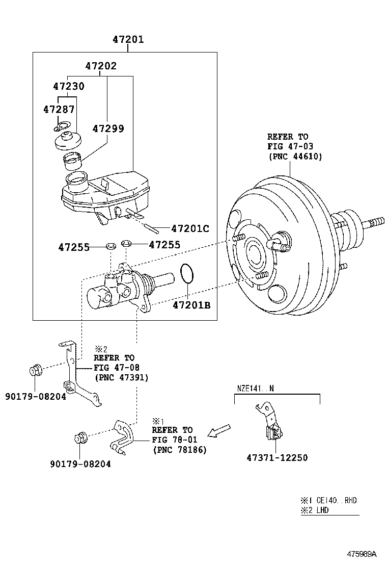  COROLLA |  BRAKE MASTER CYLINDER