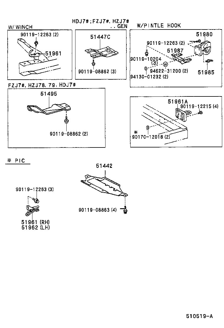  LAND CRUISER 70 |  SUSPENSION CROSSMEMBER UNDER COVER