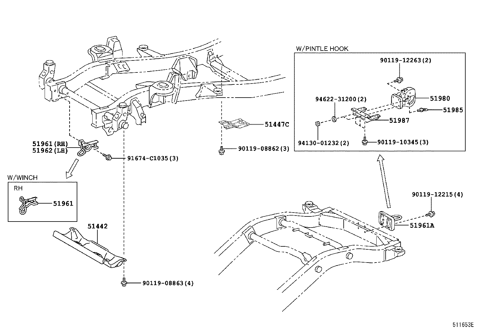  LAND CRUISER 70 |  SUSPENSION CROSSMEMBER UNDER COVER