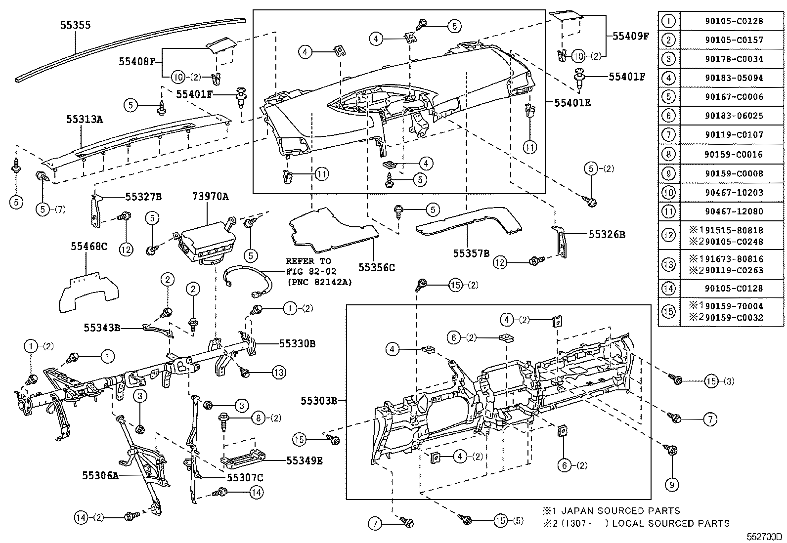  EZ |  INSTRUMENT PANEL GLOVE COMPARTMENT