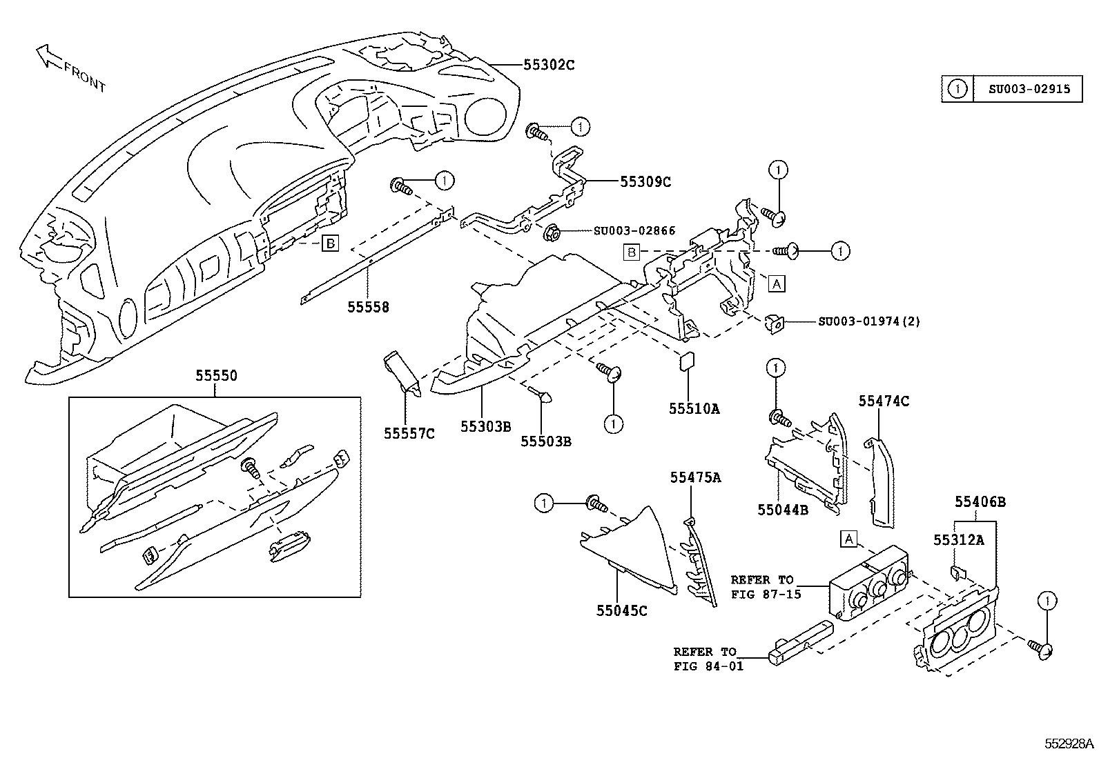  GT86 86 |  INSTRUMENT PANEL GLOVE COMPARTMENT