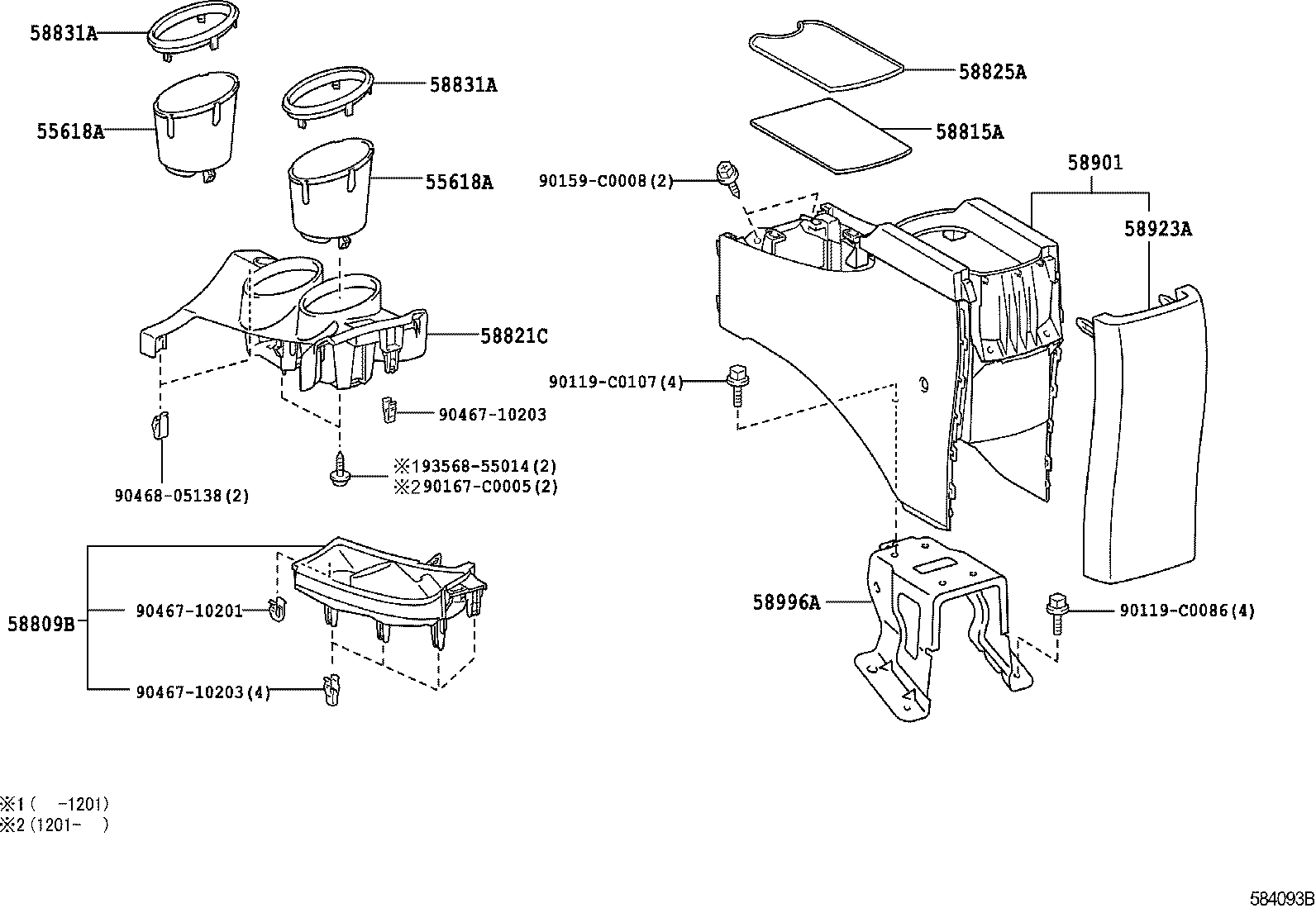  EZ |  CONSOLE BOX BRACKET