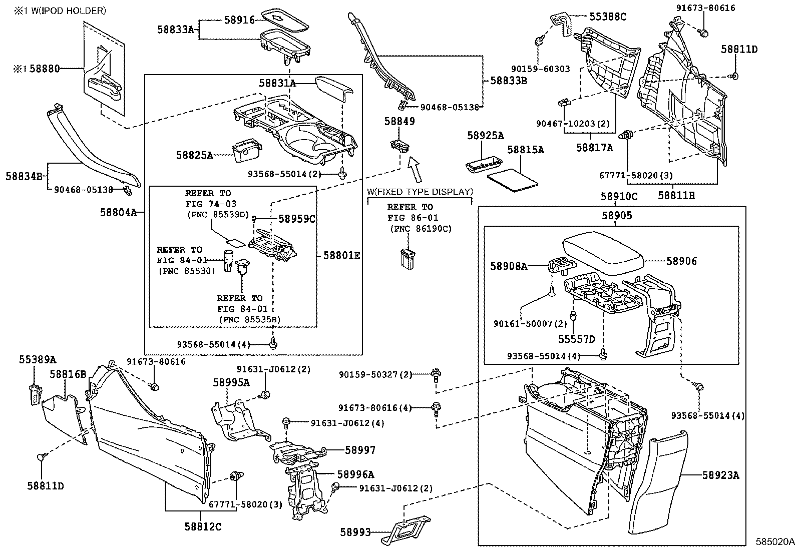  CT200H |  CONSOLE BOX BRACKET
