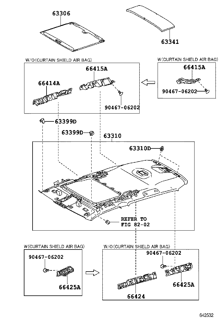  LAND CRUISER PRADO |  ROOF HEADLINING SILENCER PAD