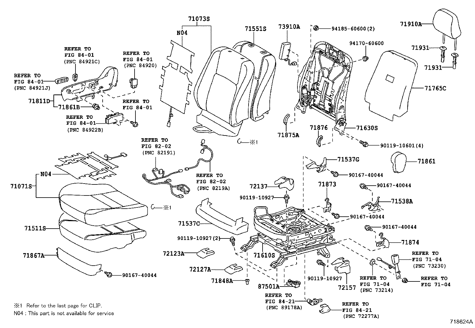  CT200H |  FRONT SEAT SEAT TRACK