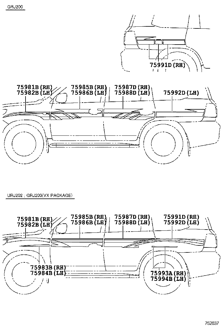  LAND CRUISER CHINA |  BODY STRIPE