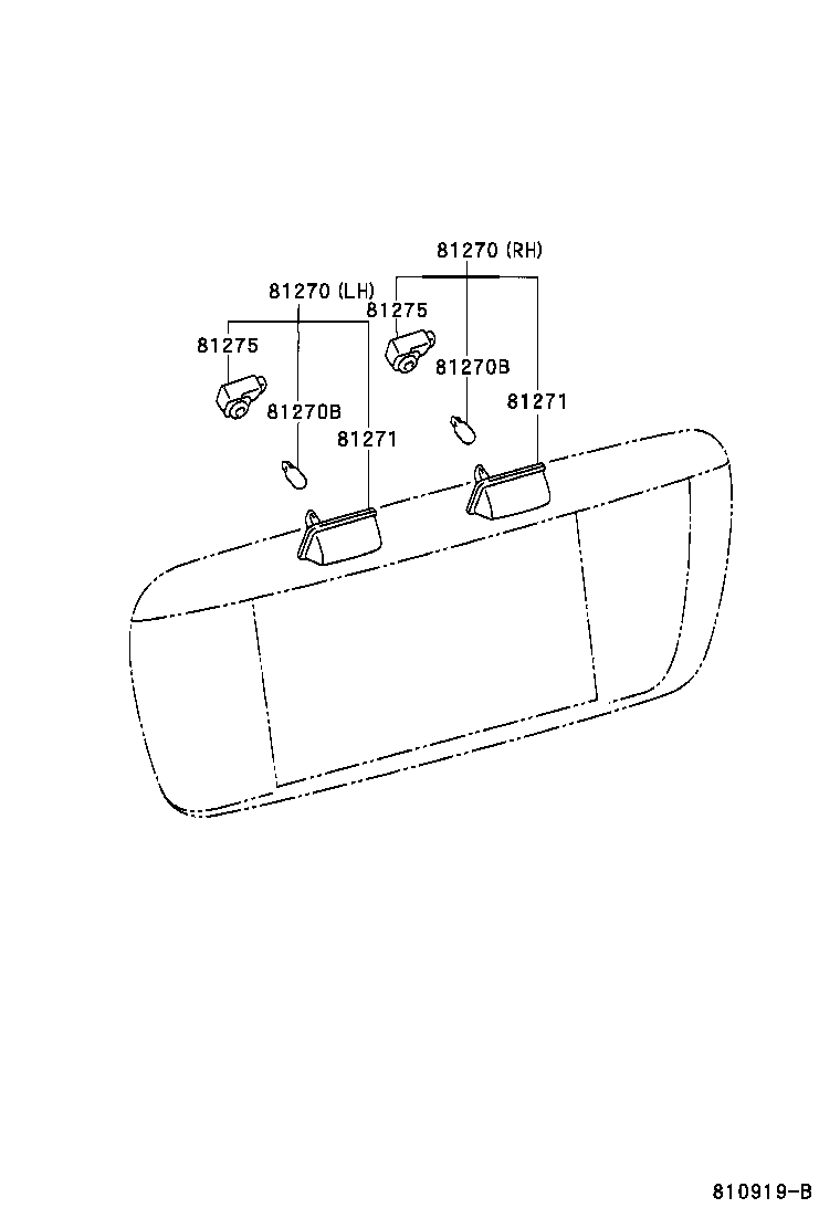  CROWN COMFORT |  REAR LICENSE PLATE LAMP